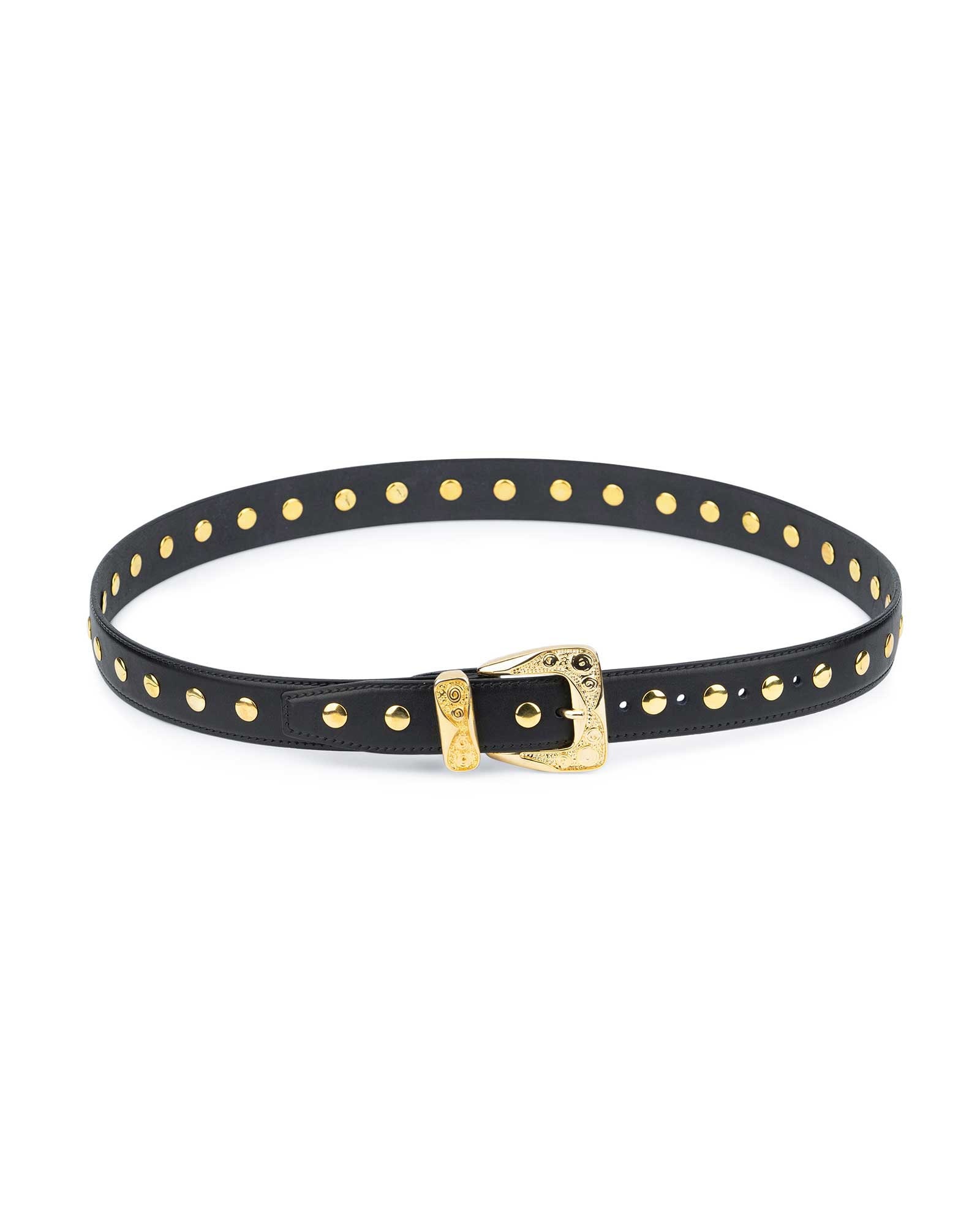 Gold studded belt sale