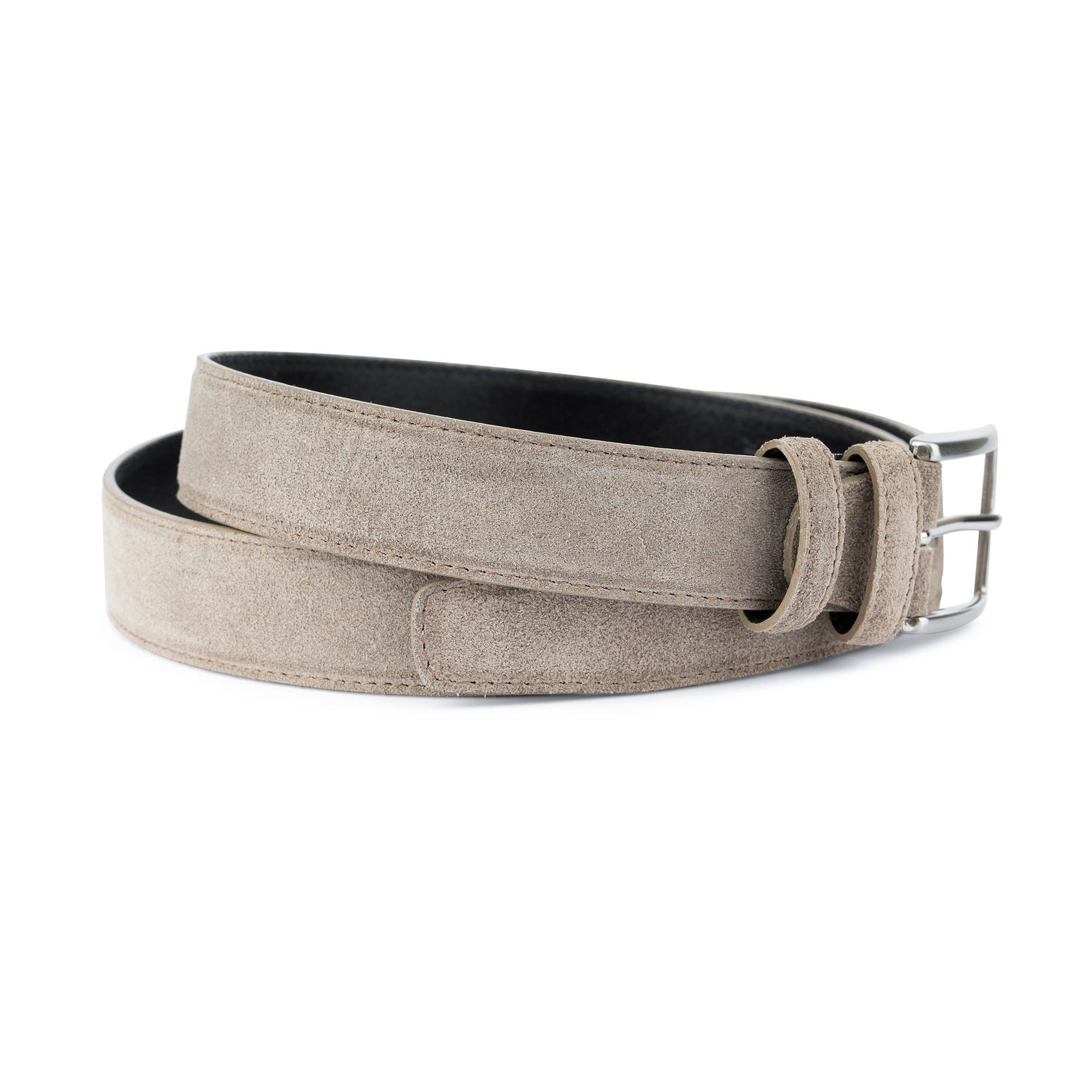Taupe Belt Mens Belts Womens Suede Belt Taupe Leather Belt Etsy Ireland