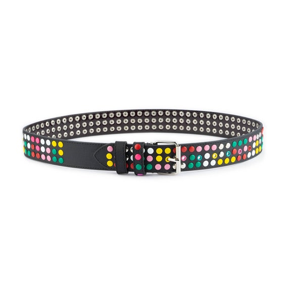 ベルト Polysooem : 25SS / MULTI STUDDED BELT (3COLORS) 10050717_front.jpg