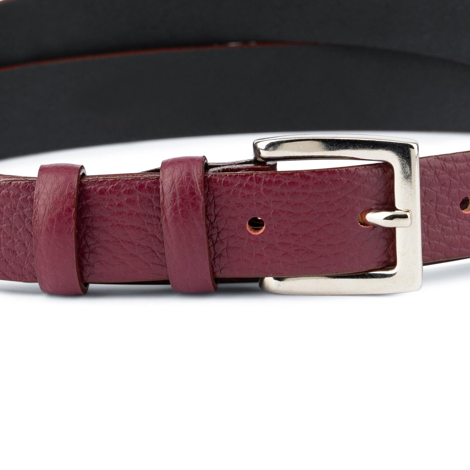 Burgundy belt Women belt With buckle Womens leather belts For Etsy