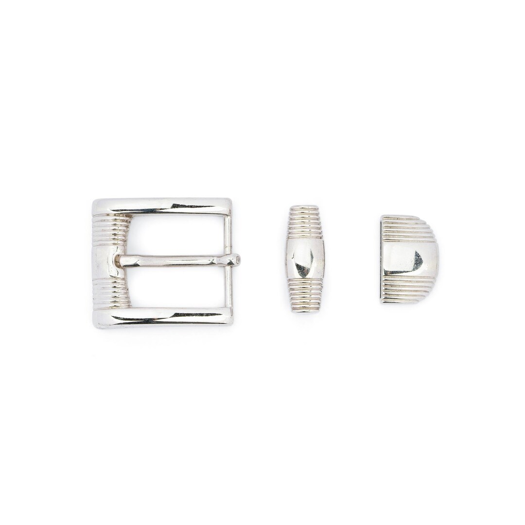 2 Fibbie Per Cintura Western 30mm - Vintage In Lega Per Stile Cowboy - Foto 11