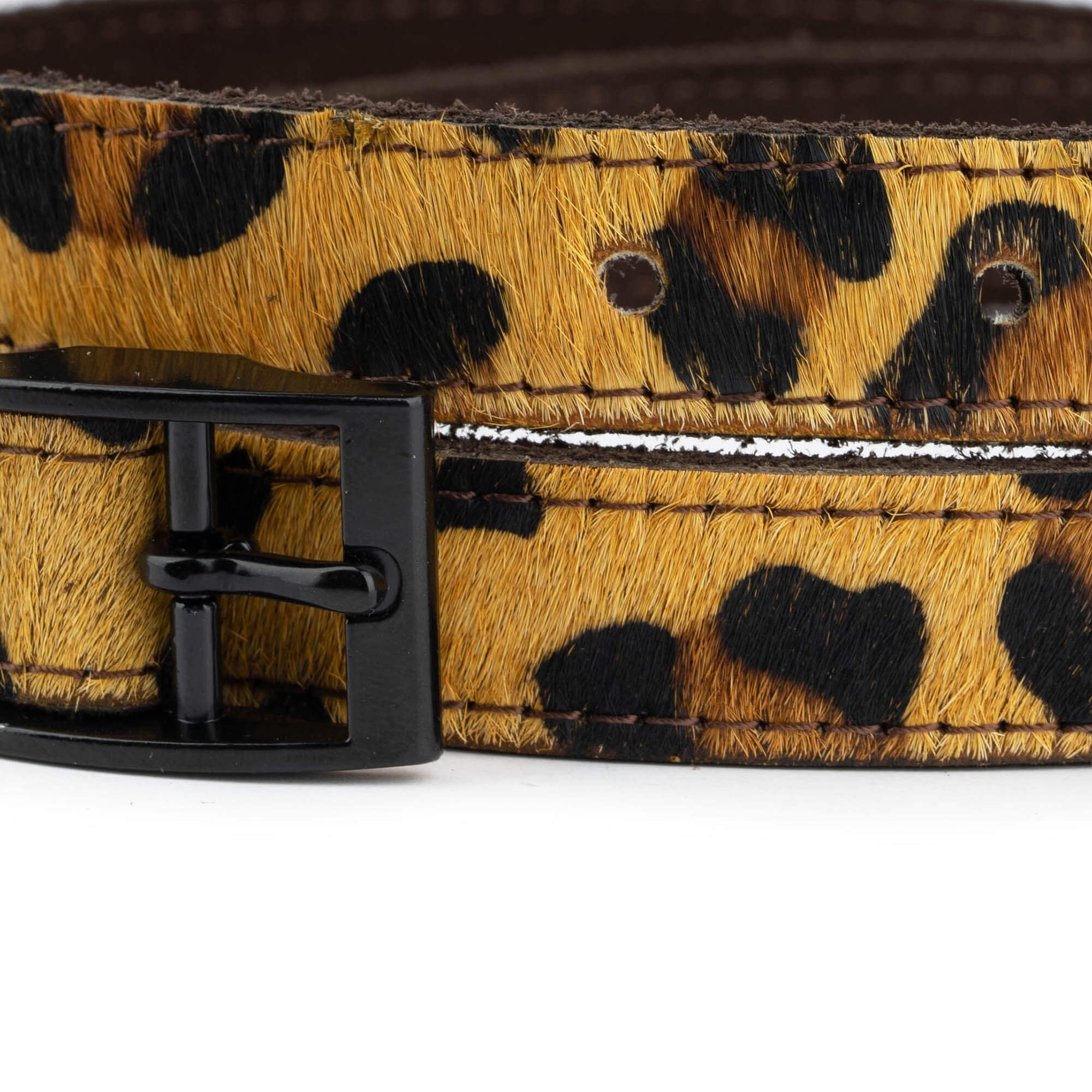 Black and Brown Belt with Leopard Print Wallet Leopard Print Women main image 4