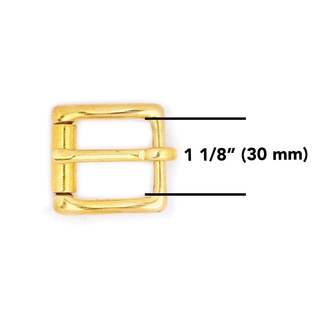 Gold Roller Buckle 30 Mm Brass Roller Belt Buckle 1 - Etsy