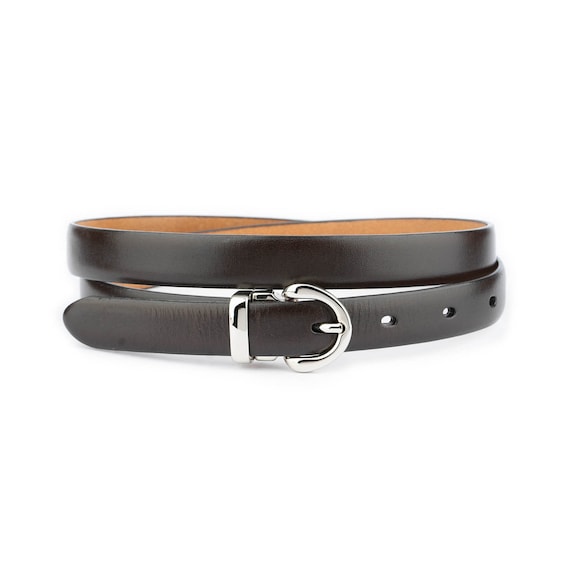 レディース ダークブラウン レザーベルト レザーベルト ベルト レディース ダークブラウン ブラウン 茶 レザー