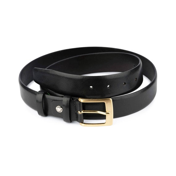 ベルト Golden  Black Buckle Belt Gold Buckle Black Belt - Men's Black Belt With Gold Buckle