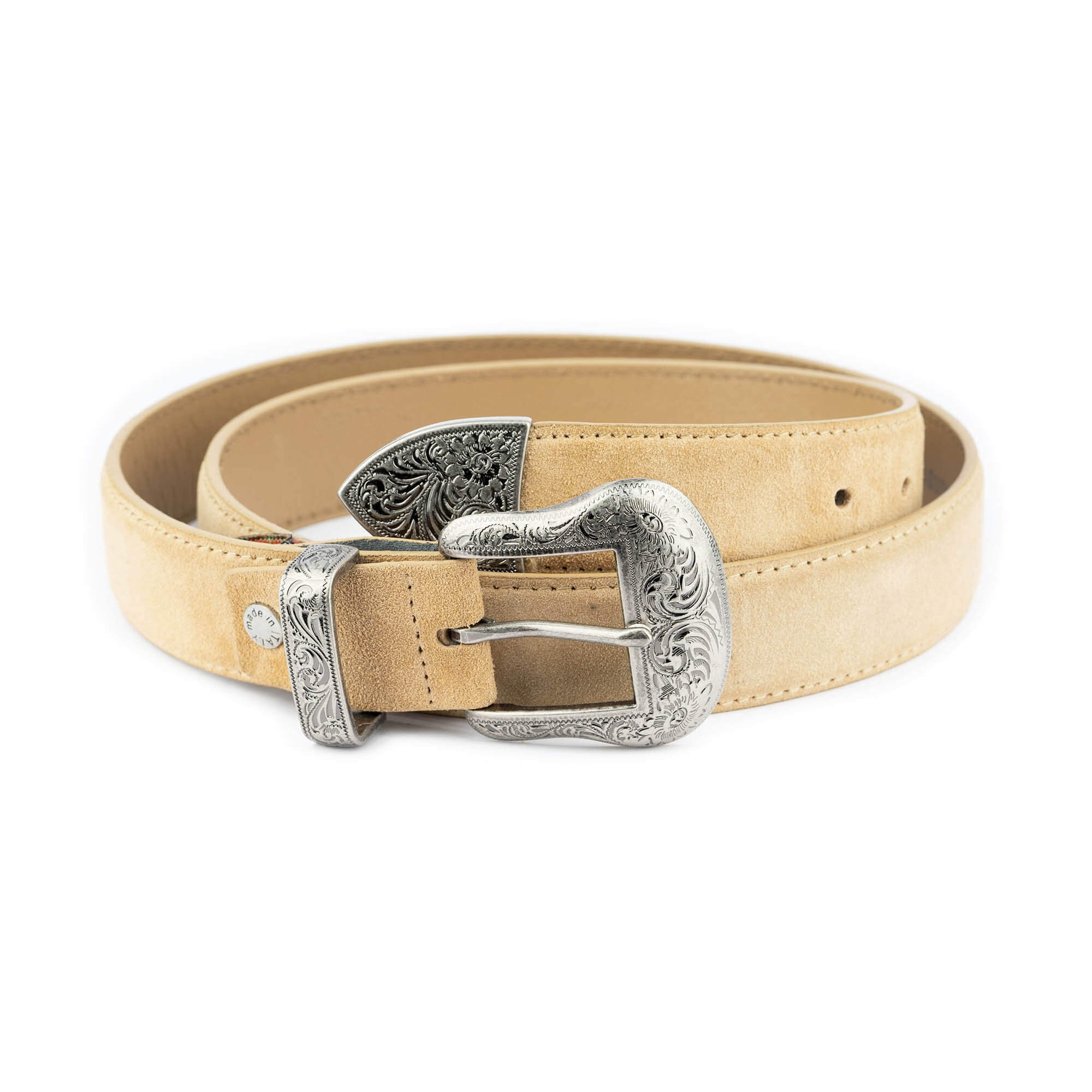Western Belts for Women - Western Belts for Men - Beige