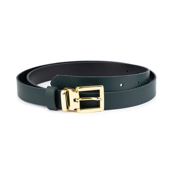 Dark green profile Women's Belt
