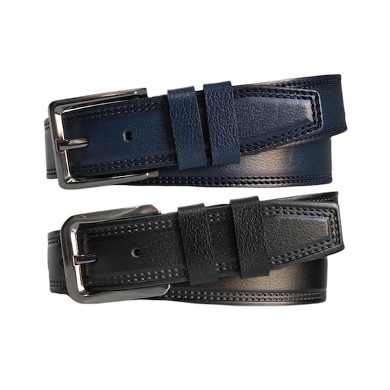 Mens wide leather belts for jeans deals