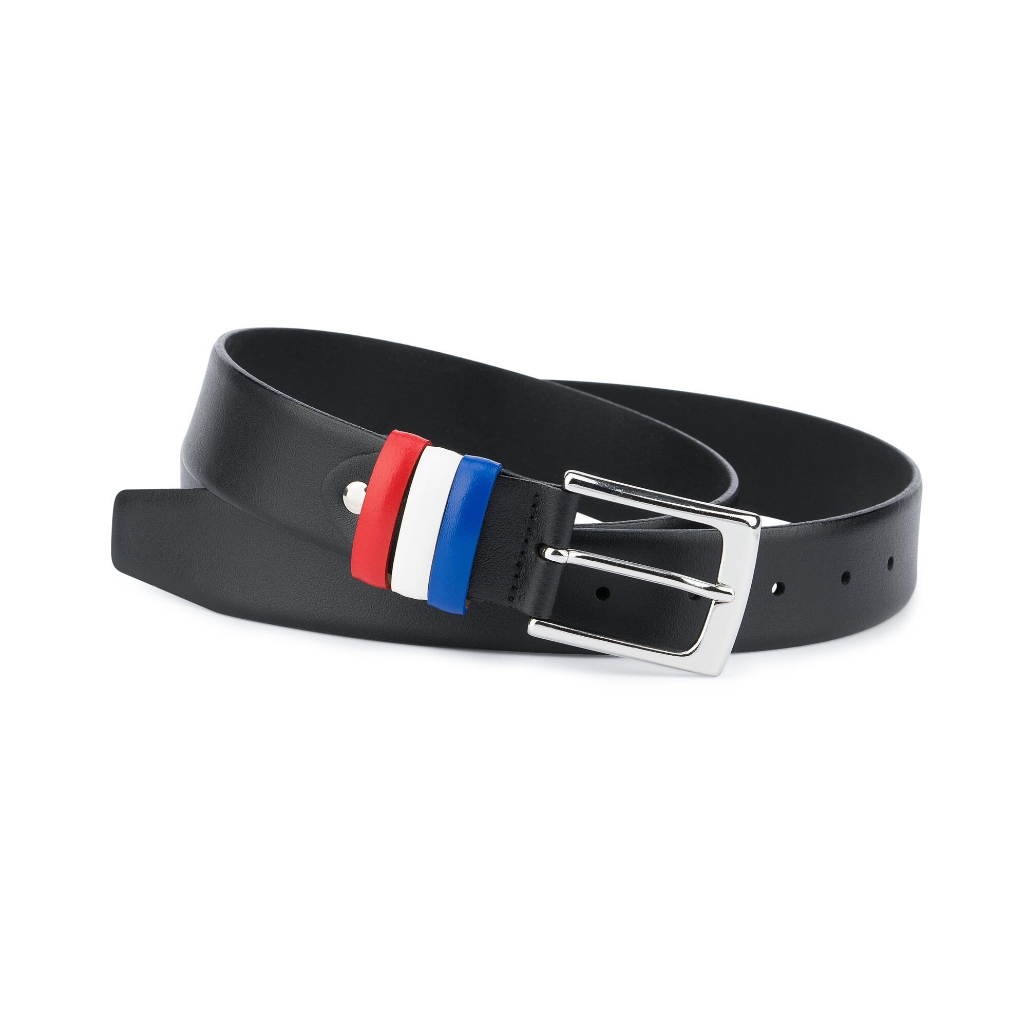 Leather Belts Danny Belt Tommy Hilfiger 1980 Vintage Y2K Tommy Hilfiger Reversible Belt Navy Brown 40” Made in Taiwan main image 0