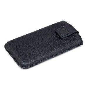 Iphone SE caja de cuero Iphone 5s cajas cartera bolsa manga magnet cierre negro suave cuero italiano