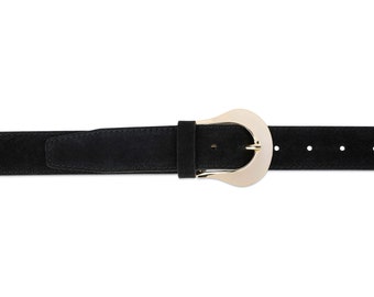 ●DOFFJASON● Suede Western Belt BLACK DJ23FWCBT005BLK Thin Western Belt | Ardene