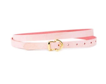 Thin Leather Belt, Rose Gold Belt, Leather Belt Women, Women  display picture 2