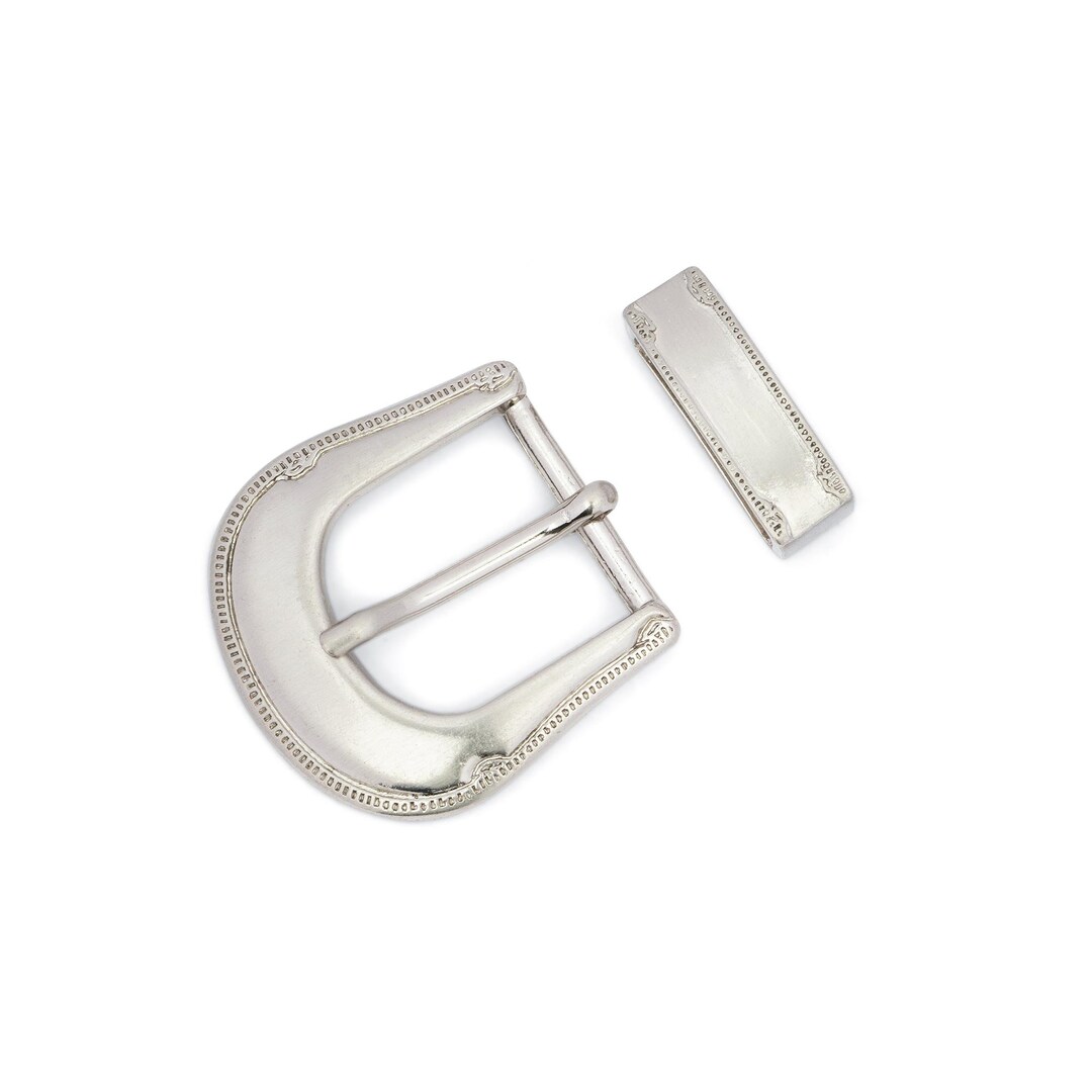 Western Gürtelschnalle Bullenkopf - Cowboy Style Für 4cm Gürtel In Silber