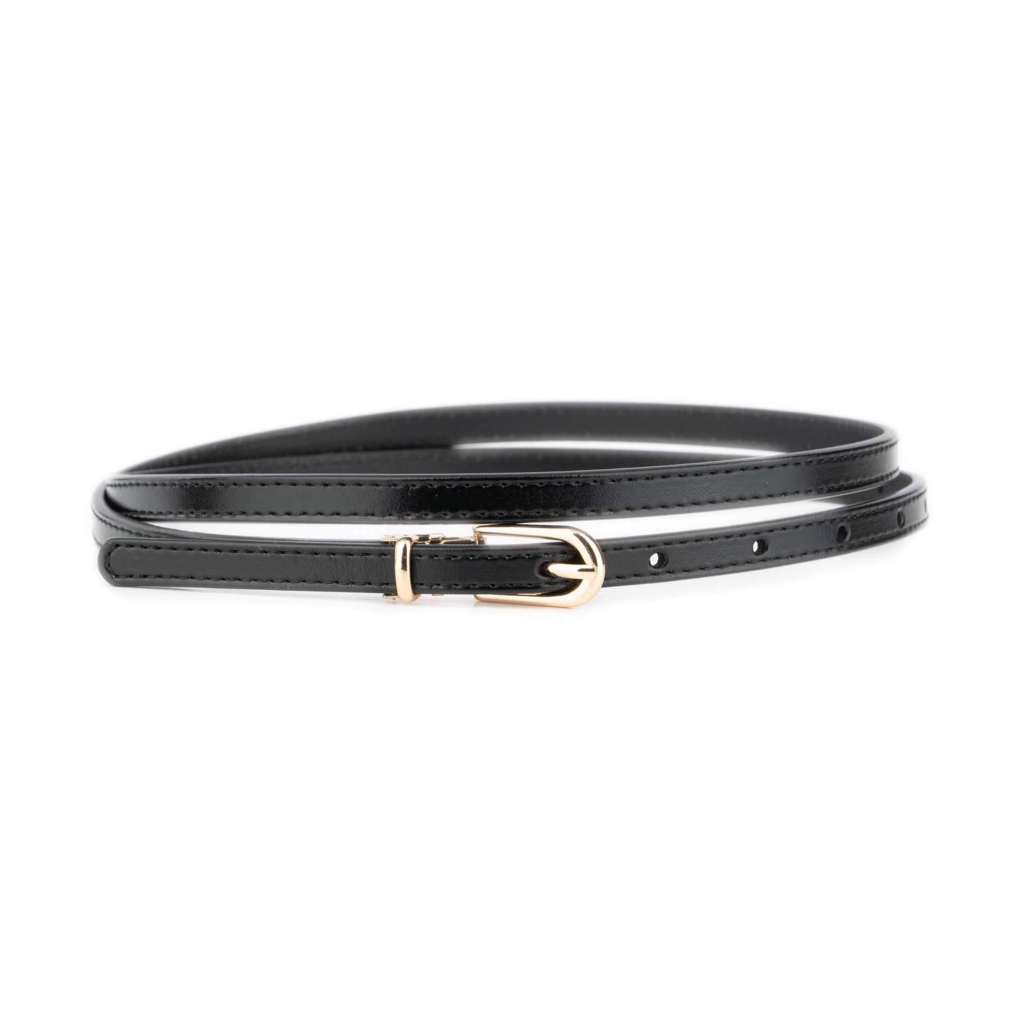 Skinny Black Belt