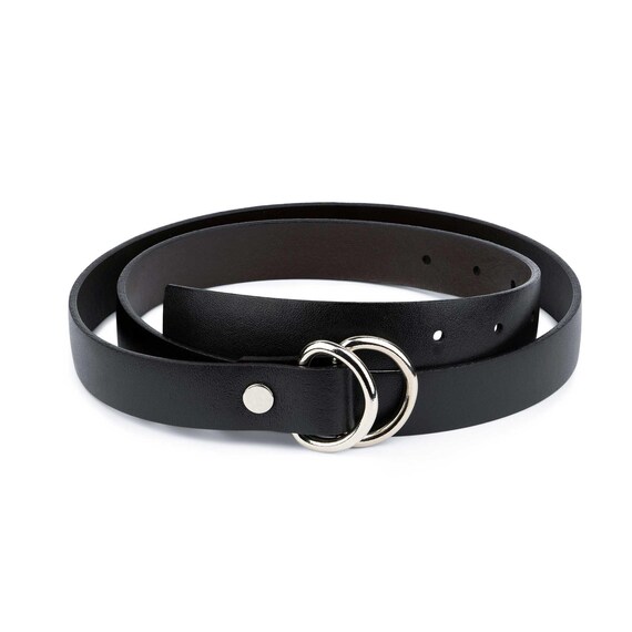 Leather D Ring Belt Mens D Ring Belt Double Loop belt D | Etsy