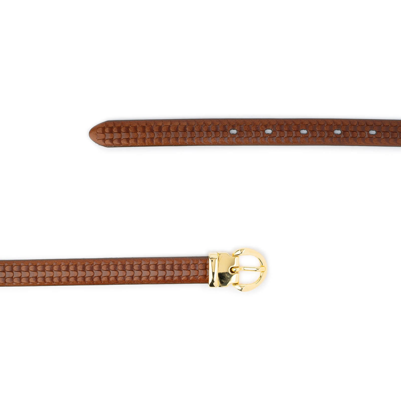 1 pièce Ceinture de robe minimaliste marron et or pour femme