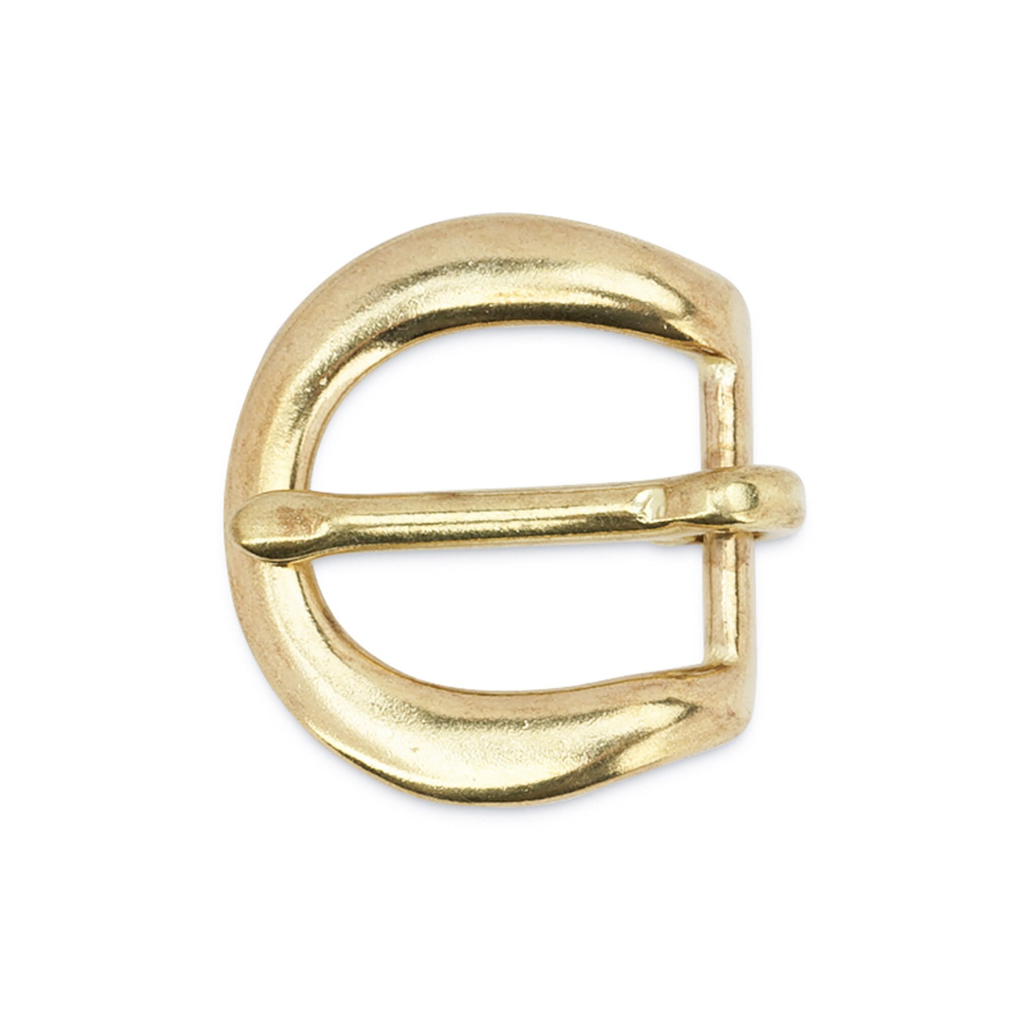 Solid Brass Belt Buckle - Leather Belt Brass Buckle - Gold