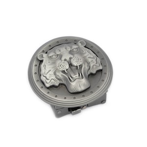ライオンヘッド自動ベルトバックルグレーヘビー交換用クリップバックル35mmベルト用メタルバックル