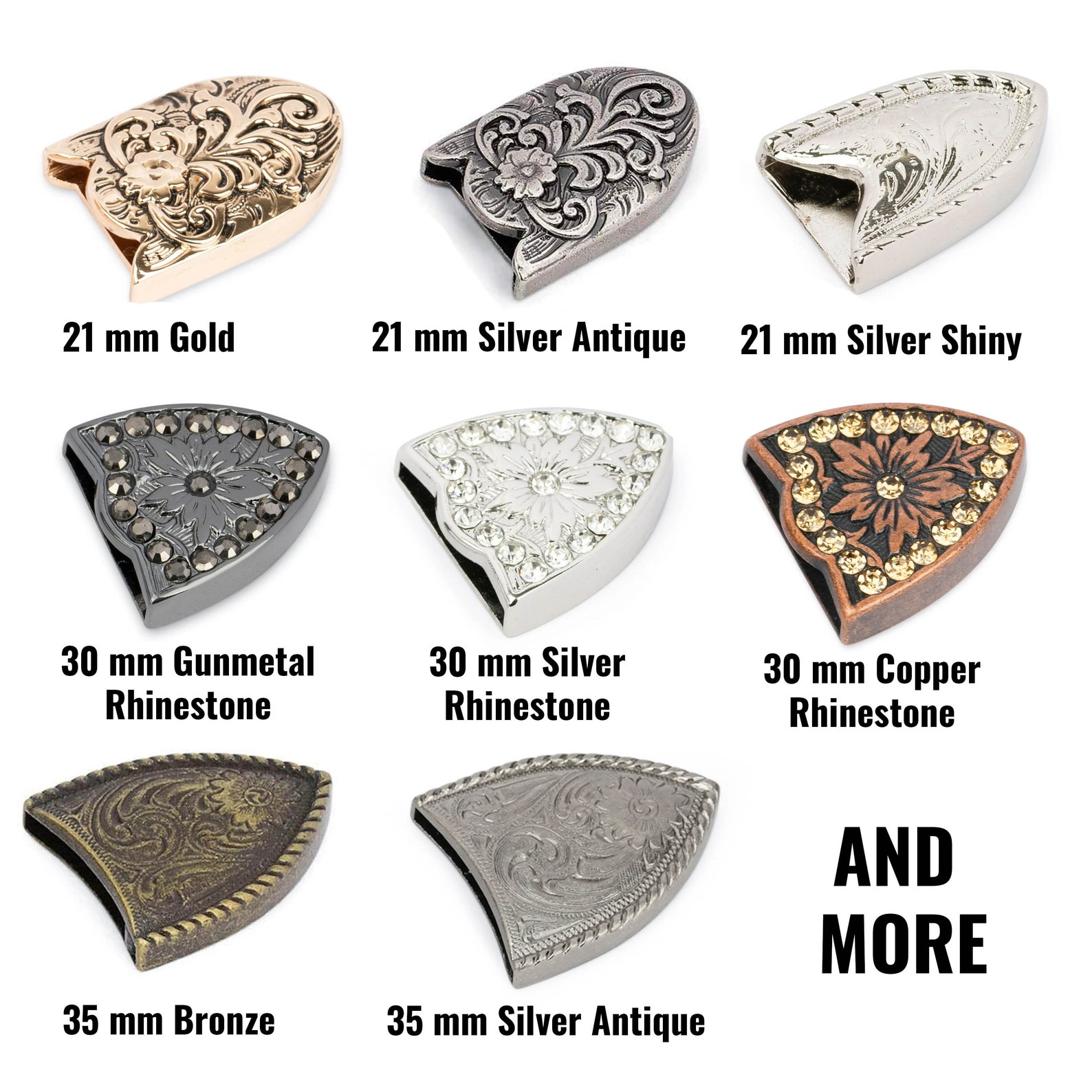 Western Belt Tips Metal Belt End Tips Belt Tips Hardware Etsy