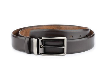 35-41 Perry Ellis Men's Black Leather Belt Dress Belt Smooth Leather -  Etsy Canada