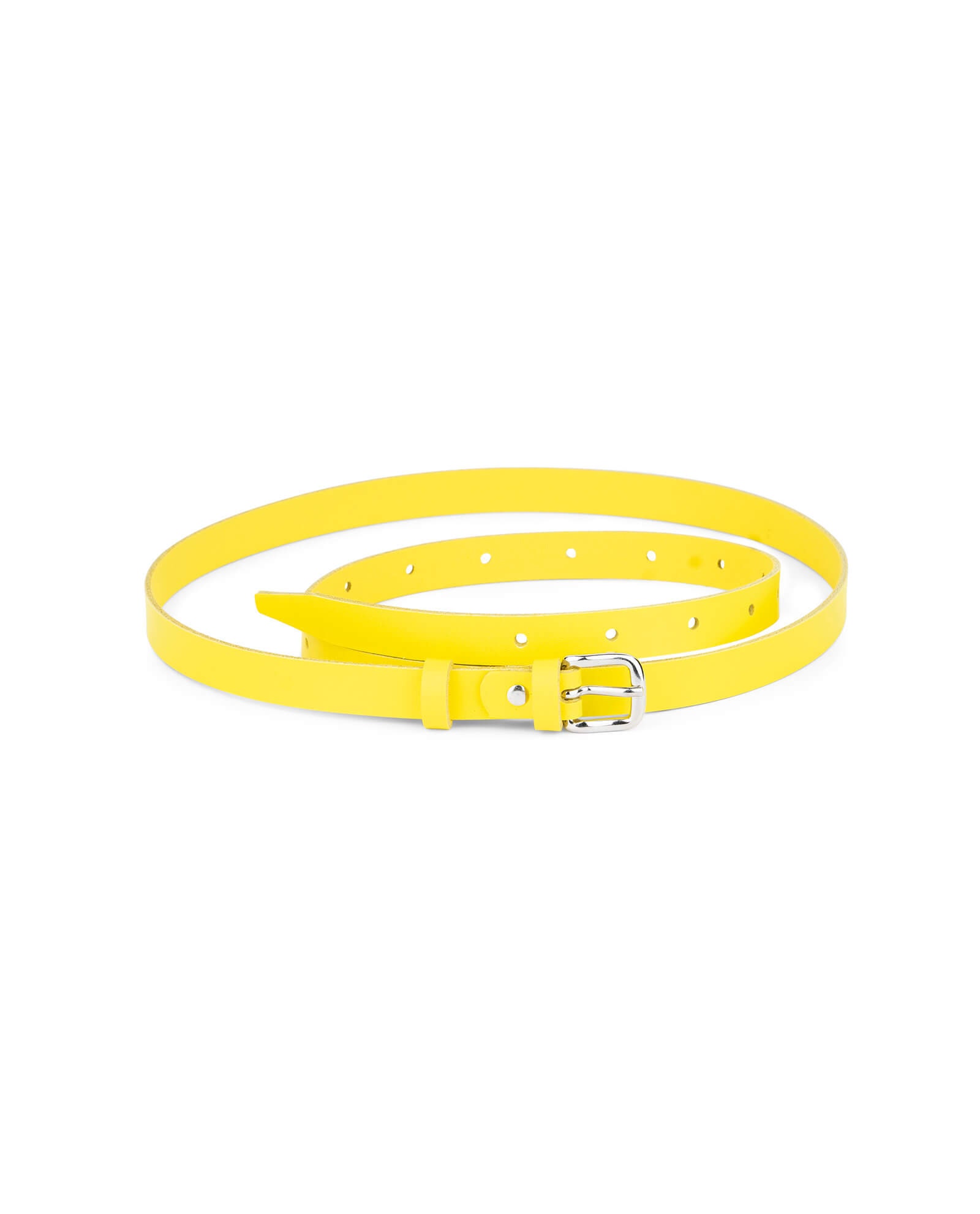 小物 doublet cartoon Leather Belt yellow 23aw New Doublet 23AW Yellow Leather Belt, 135cm, 11 Holes, Used