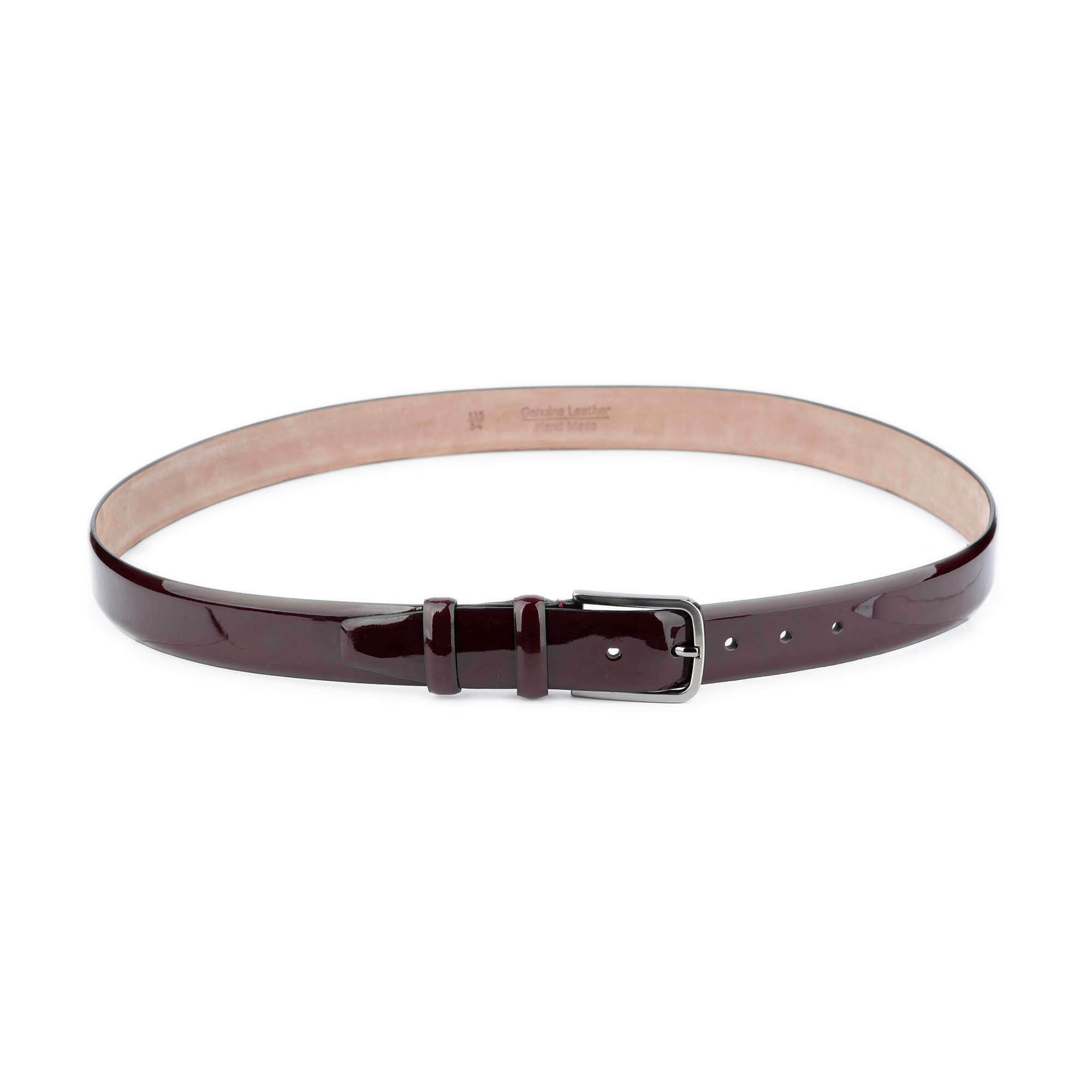 knee length dresses for ladies Glazed Burgundy - Wickett & Craig Leather Dress Belt main image 1
