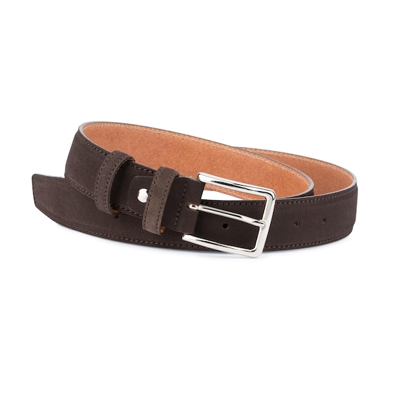 Mens dark clearance brown belt