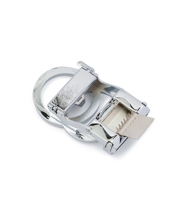 Double Circle Buckle Ratcheting Belt 