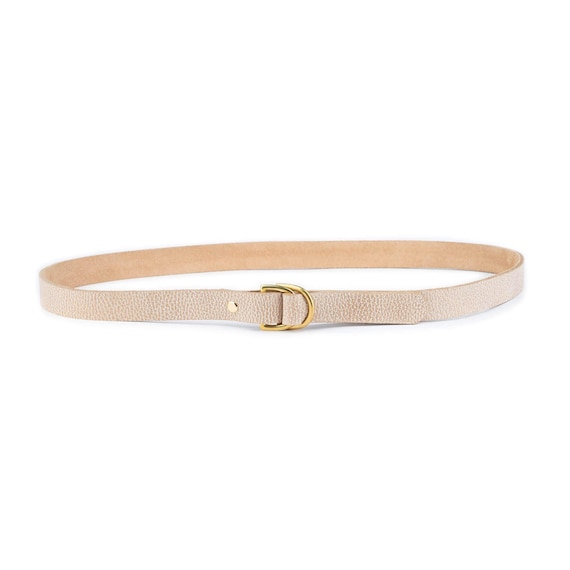 slim fit dress slacks Women Neon Orange Elastic Belt Gold Circle Buckle S M – alwaystyle4you main image 0