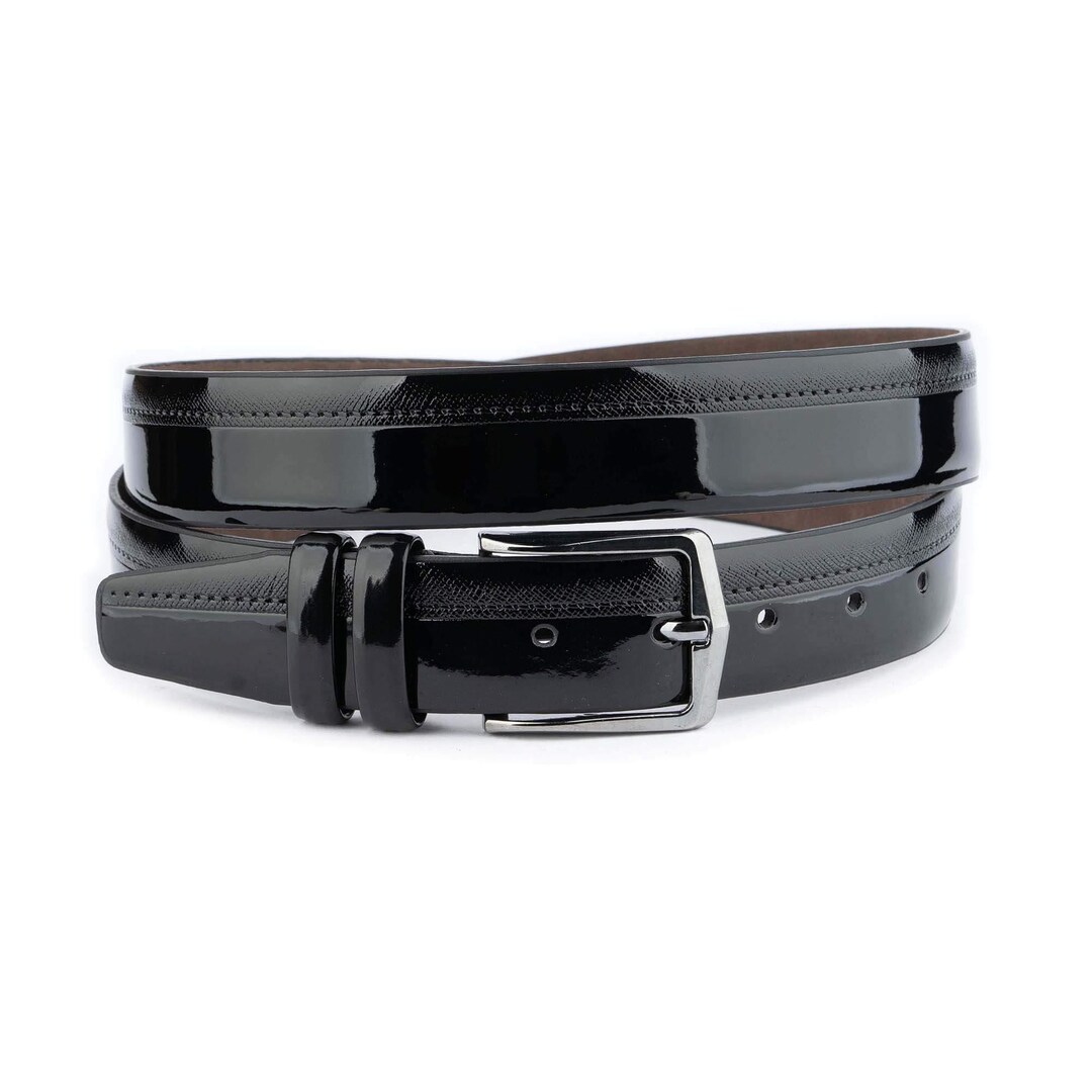 Black Patent Leather Belts Ladies Wide Black Belt Black Patent