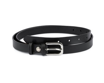 BeltsandStuds Women Designer Skinny Black Dress Belt BeltsandStuds Women Designer Skinny Black Dress Belt