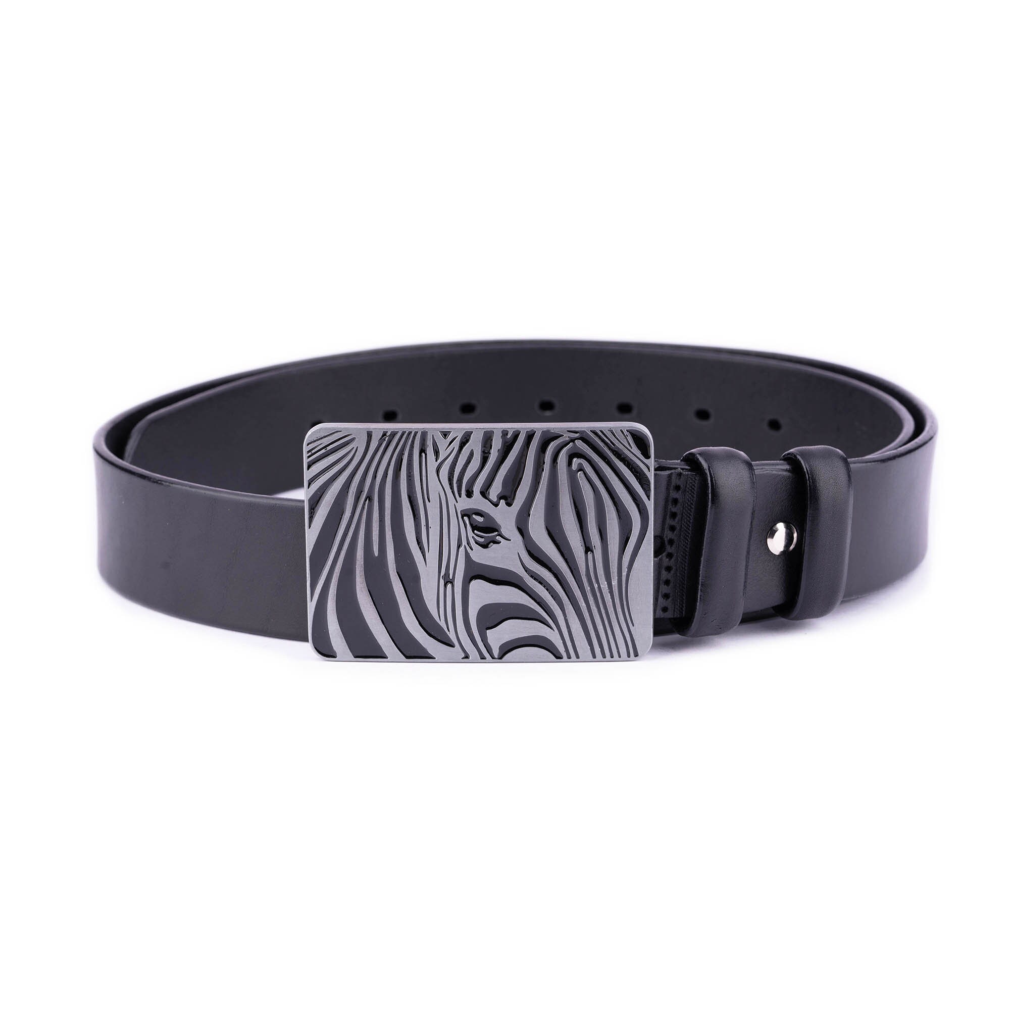 Genuine Leather Zebra Belt - Etsy