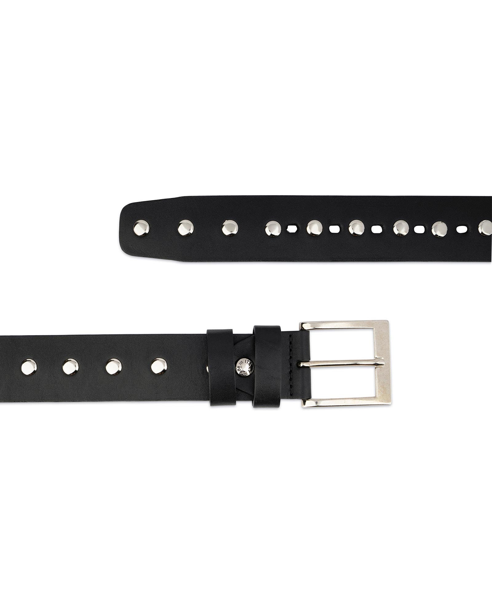 Black Studded Belt - Studded Leather Belt - Mens Studded Black Studded Belt - Studded Leather Belt - Mens Studded