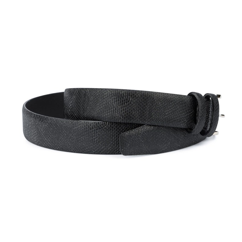 Snakeskin belt Unique belts Mens dress belts Black leather belt Embossed leather belt Snake skin belts 3.5 cm No stitching Formal dress belt
