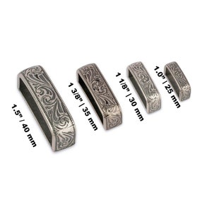 Metal Loops for Belt - Western Leather Belt Loops - Belt Keeper Loop Replacement - Belt Hardware for Cowboy Belts - Mens Womens Ladies