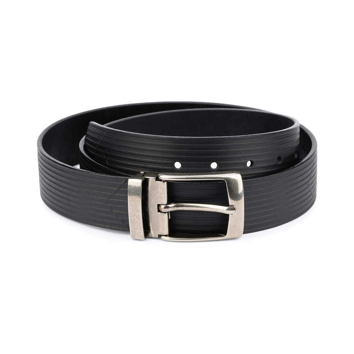 Men's Belt for Jeans Mens Belts Black Leather Casual - Etsy Hong Kong