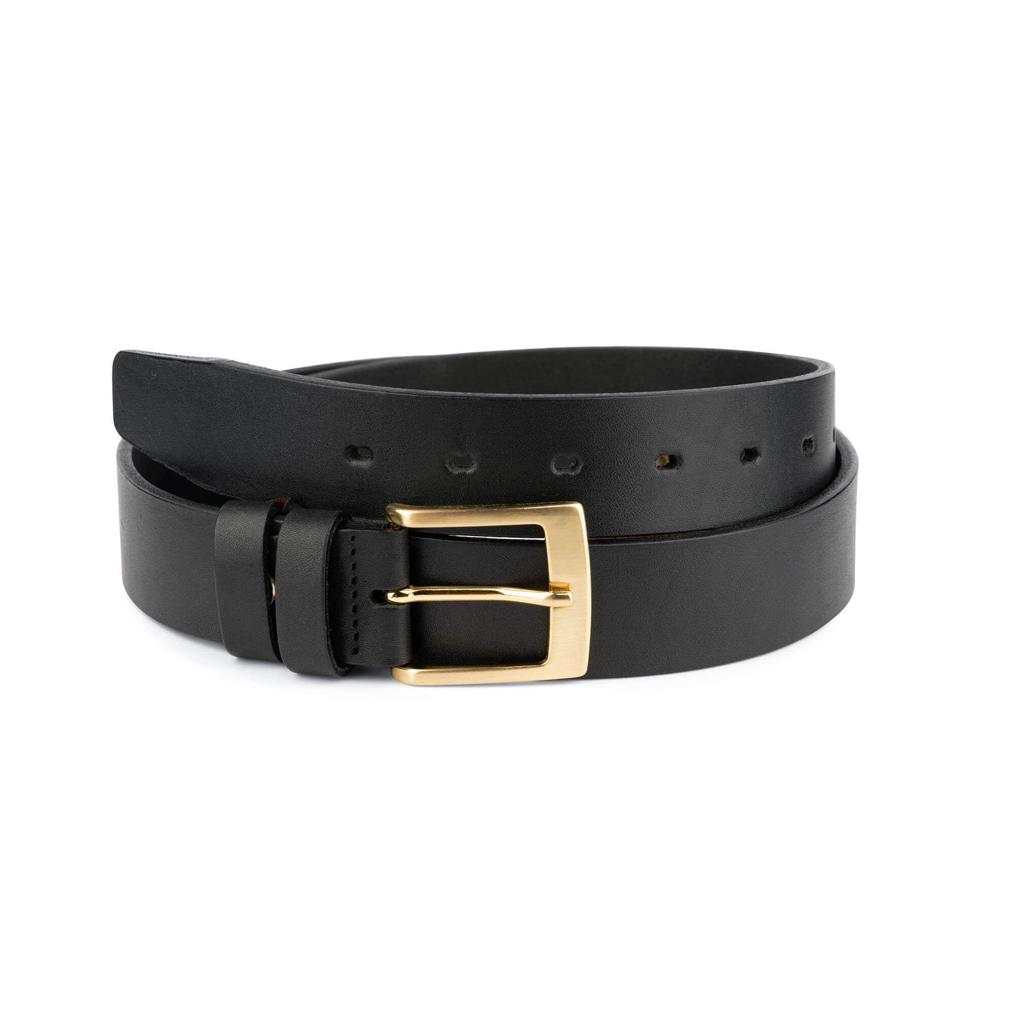 belt with gold buckle