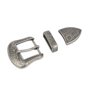 Large Western Buckle - Cowboy Buckle - Cowgirl Belt Buckle - 1.5 Inch Replacement Belt Buckle - Western Silver Belt Buckle 40 Mm
