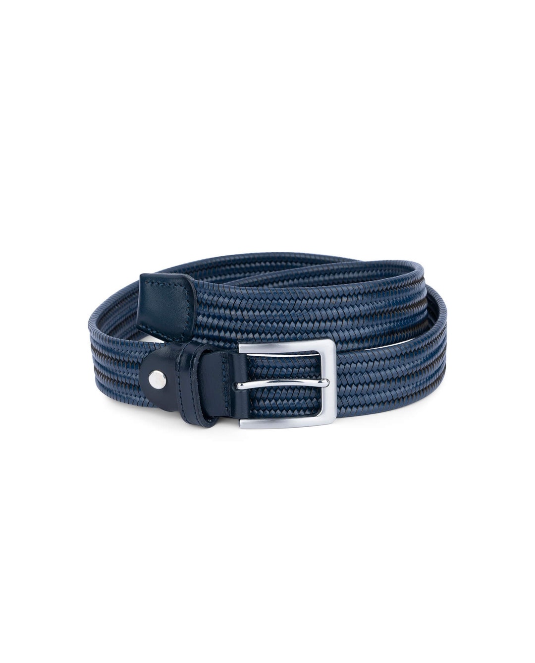 Woven Mens Belt Mens Stretch Belts Woven Leather Belt Man Elastic Belt