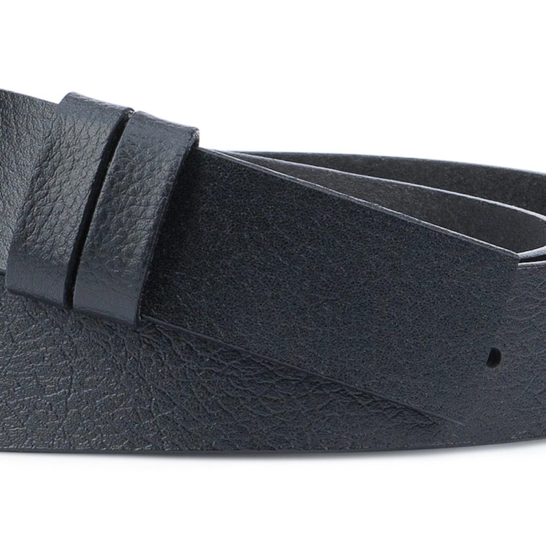 Belt Without Buckle Mens Leather Belt Black Leather Belt Strap Etsy