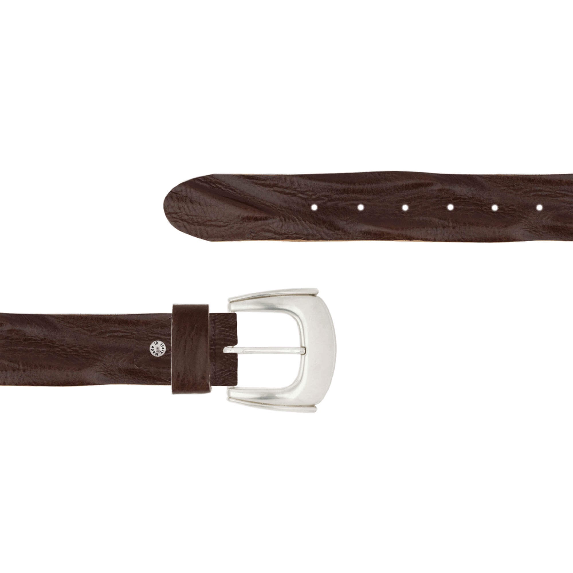 Western Leather Belt For Women - Brown Cowgirl Belt With Alloy Buckle, Adjustable Up To 48 Inches