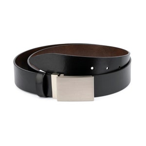mens dress belt black Classic Leather Dress Belt - Full Grain Leather main image 1
