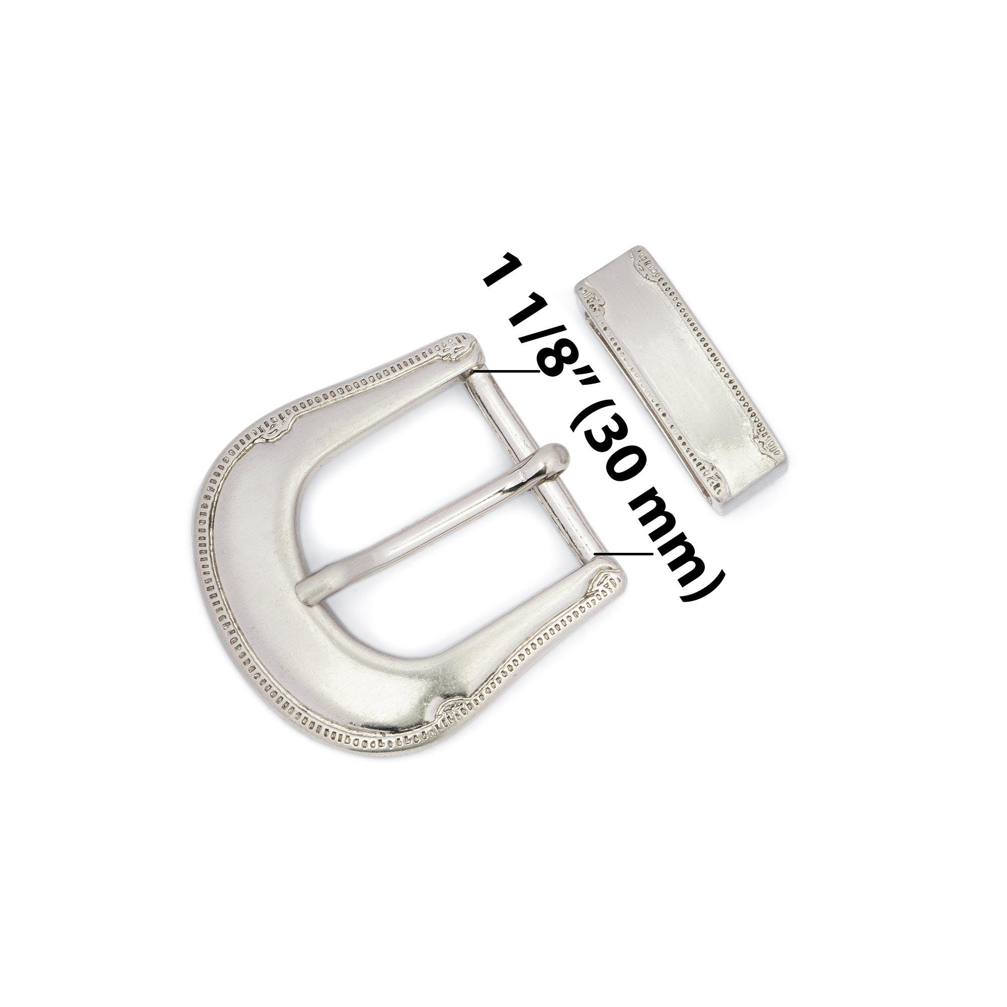 Fibbie per cinture western da uomo Fibbie per cinture da cowboy da 30 mm Fibbie per cinture in argento da 1 1/8 pollici Fibbia per jeans da uomo Fibbie per cinture da
