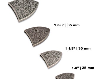 Metal Belt End Tips - Western Belt Tips - Belt Tips Hardware - Belt Buckle End Tips - Leather Belt End Tips – Cowboy Belt End - Lady Ladies