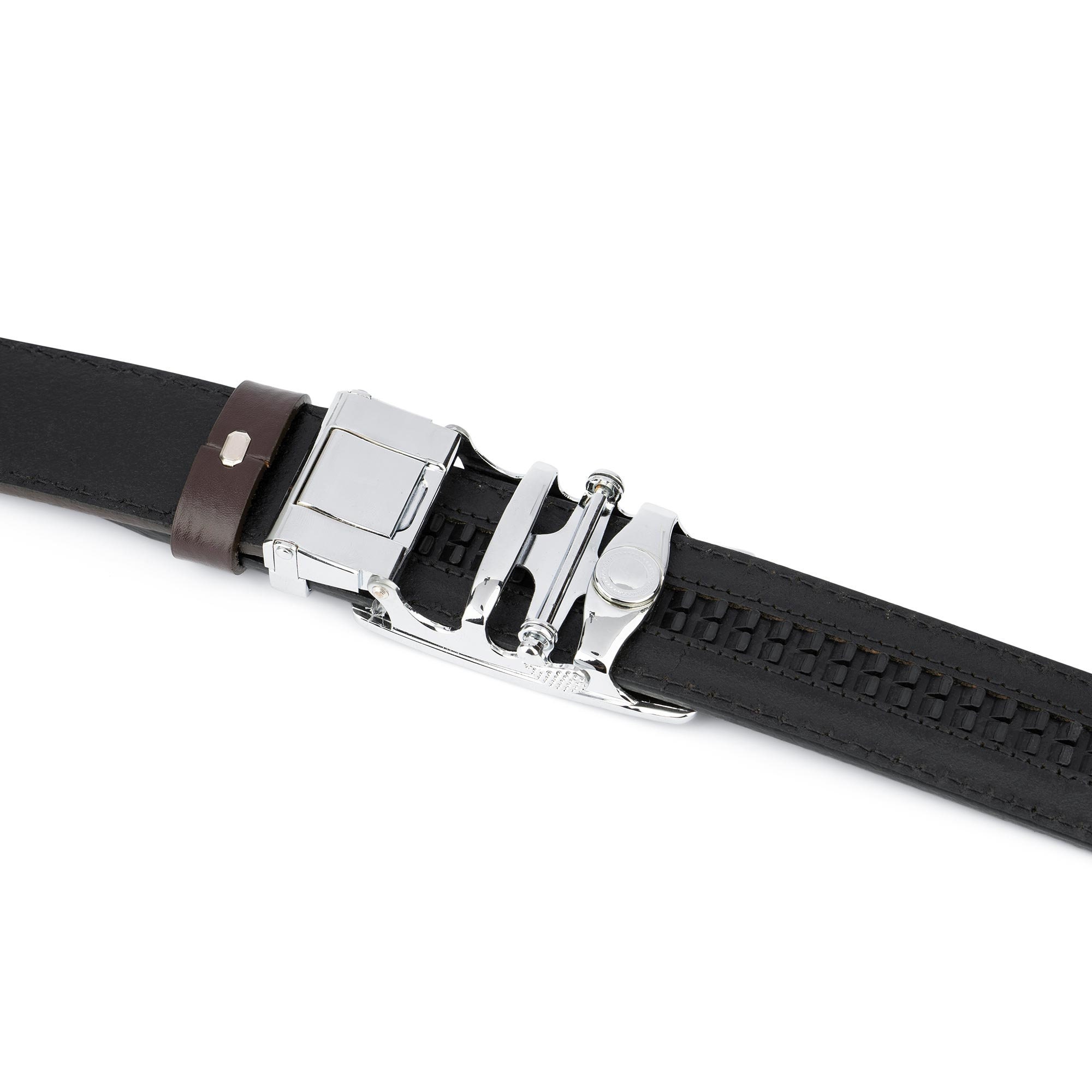 Cintura A Cricchetto Per Uomo Donna Pantaloni Jeans Pantaloni Fibbia Scorrevole Automatica Cintura Tattica In Nylon Cintura Da Golf Lavoro All'aperto - Foto 11