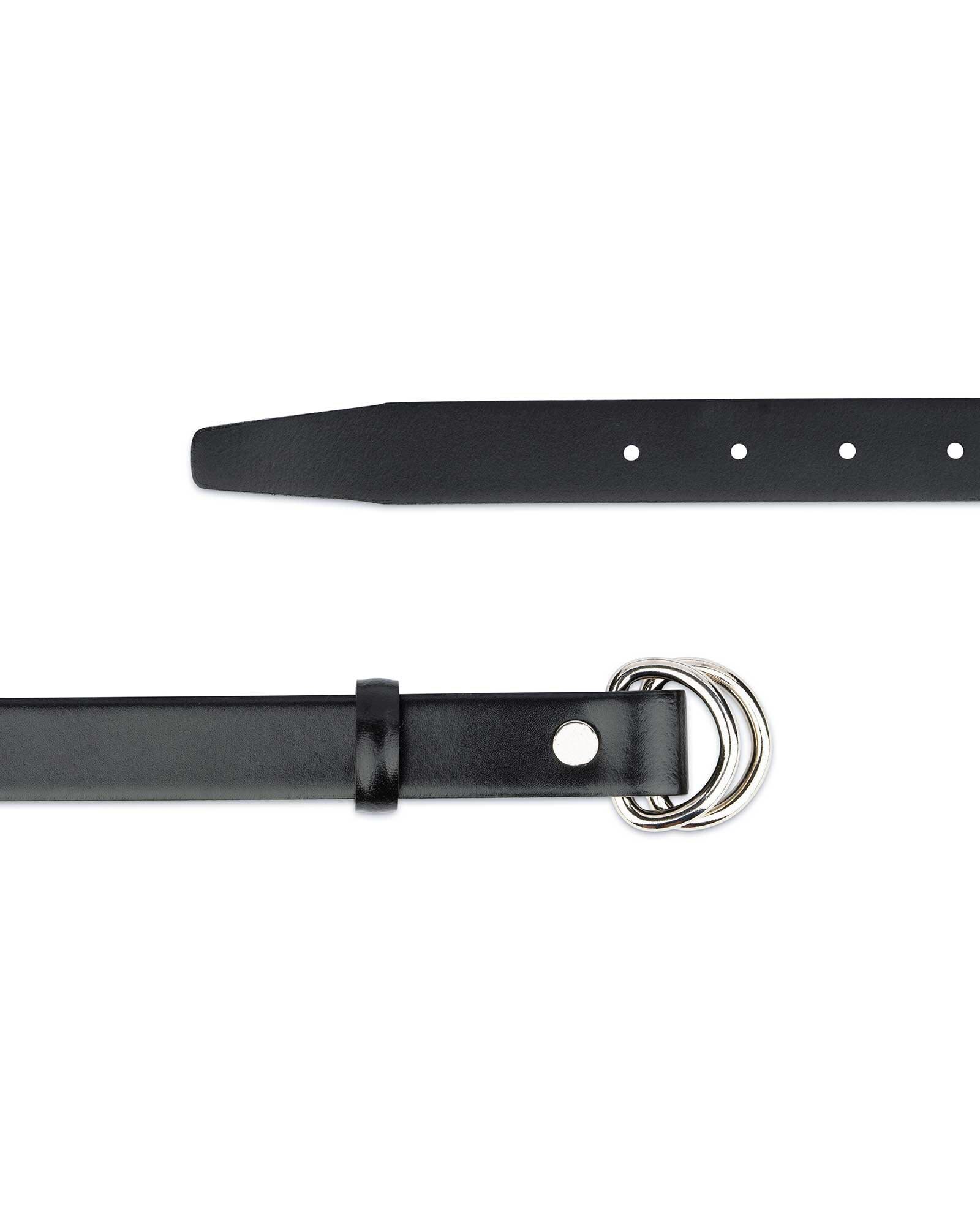 Mens D Ring Belt Black Leather D Ring Belt Double Loop Etsy UK