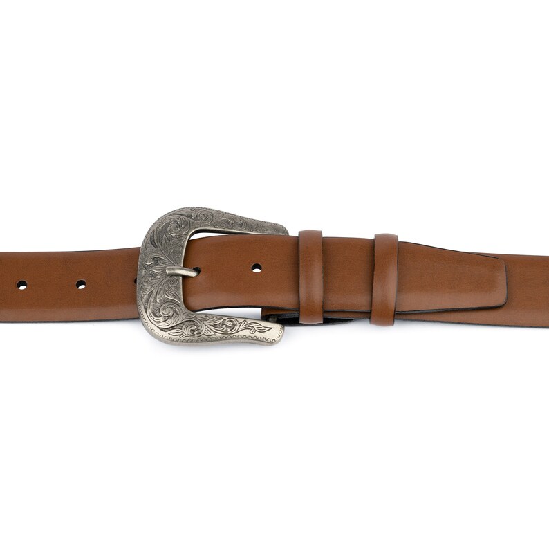 Western belt Mens belts Brown leather belt Mens western belt Brown belt Cowboy belt Men/'s leather belt Vintage buckle belt