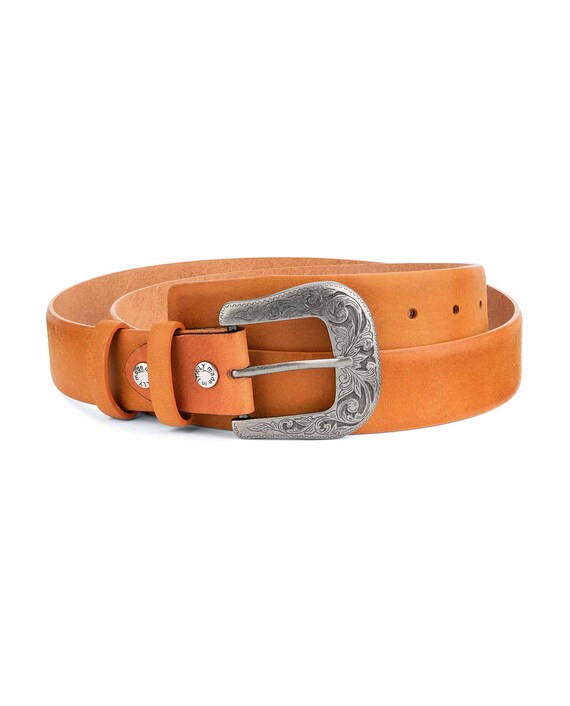 Light tan on sale leather belt mens