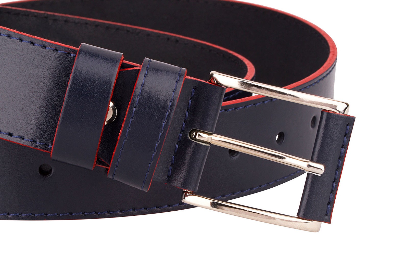mens navy belt