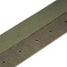 BELT 40MM IN OLIVE GREEN CALFSKIN WITH INTERWOVEN CHAIN BUCKLE ZIPPER IN TRIM SILVER HARDWARE